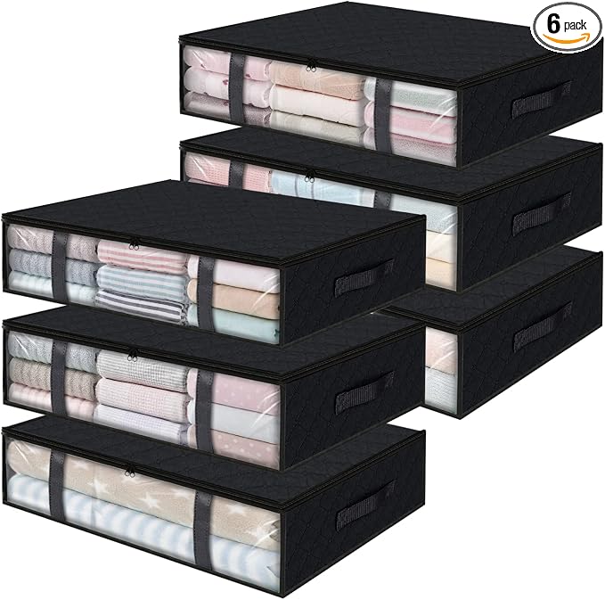 StorageRight Under Bed Storage Bins, Breathable Organizer by StorageRight
