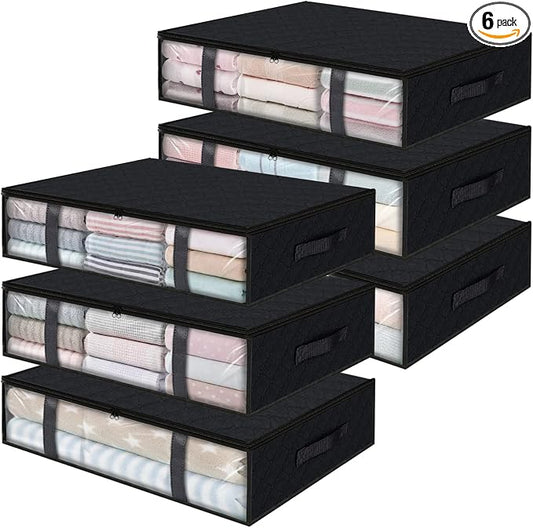 StorageRight Under Bed Storage Bins, Breathable Organizer by StorageRight