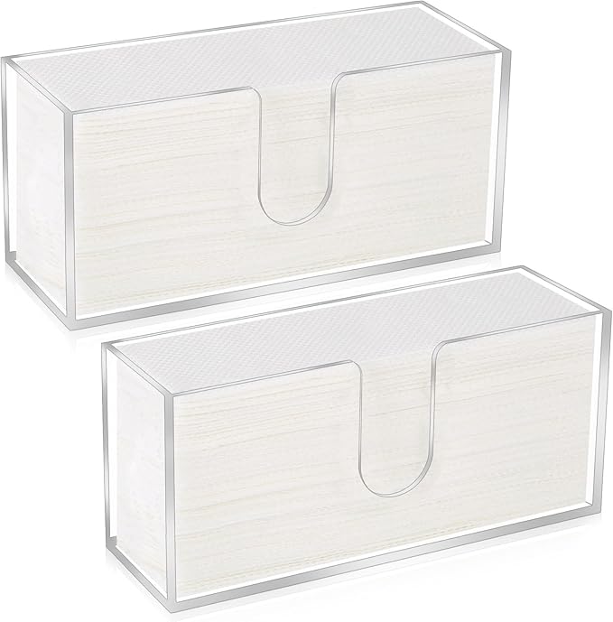 2Pcs Acrylic Paper Towel Dispenser, Paper Towel Holder Countertop Clear Multi by Unknown