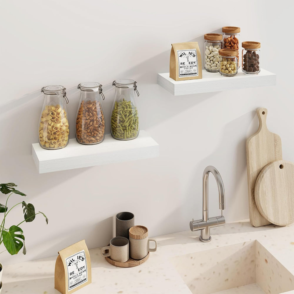 Fun Memories Floating Shelves for Wall, 20Inch Floating Shelves Set of 2, Han...