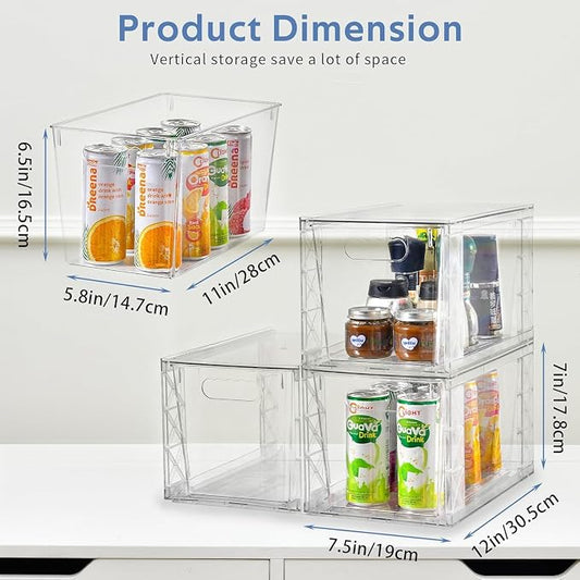 Plastic Drawers Storage, Acrylic Storage Bins - Image 2