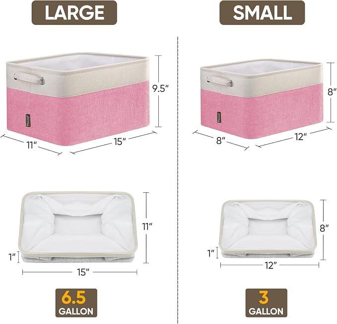 BALEINE 3 Pack Fabric Storage Bins - Image 2