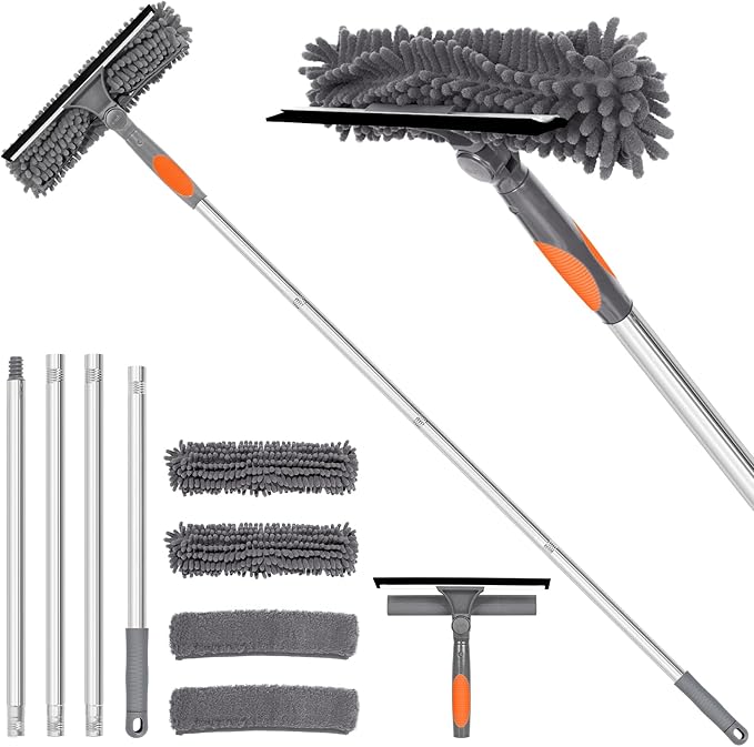 Professional 72'' Window Squeegee Cleaning Washing Tool/Kit by TIMIVO