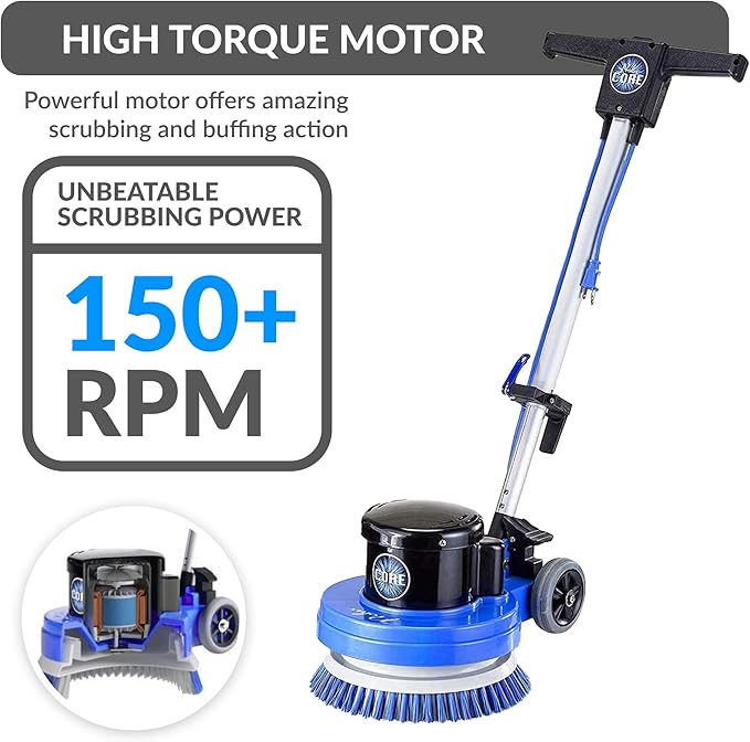 Prolux Core 13 inch Electric Floor Buffer Scrubber and Polisher Machine - Image 6