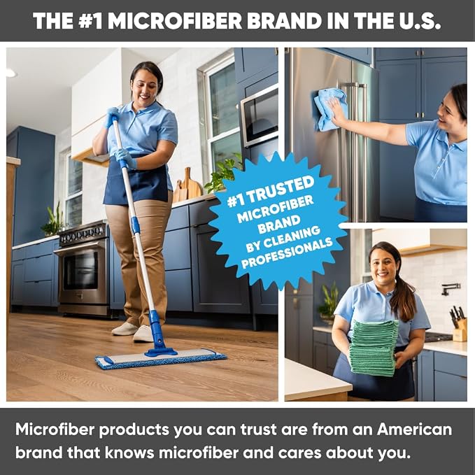 Microfiber Wholesale 18" Absorbent Microfiber Wet Mop Pad - Image 8