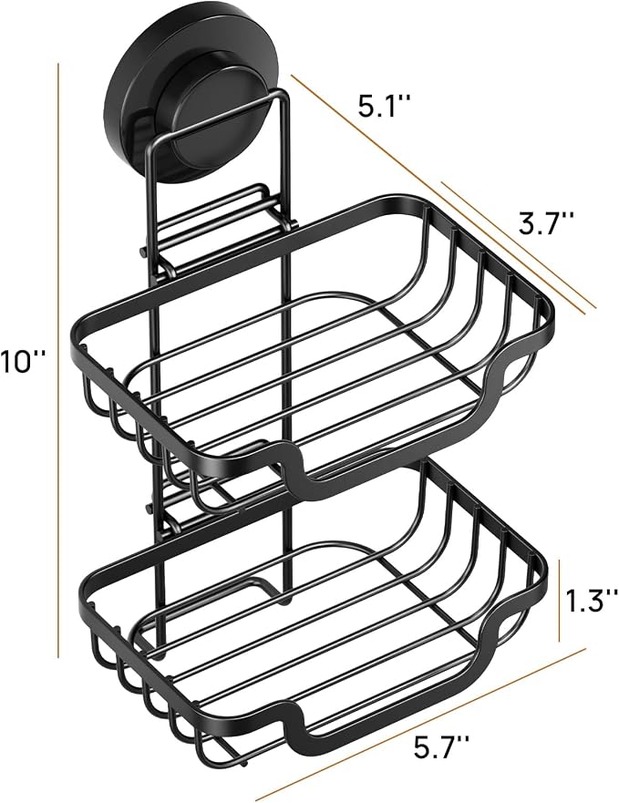 LEVERLOC 2 Tier Soap Holder, Soap Bar Dish - Image 8