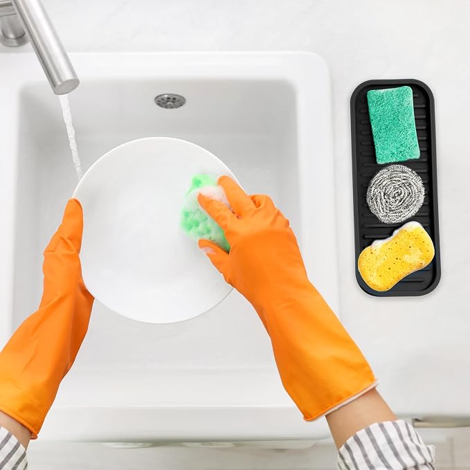 Zulay Kitchen Silicone Sponge Holder - Image 3