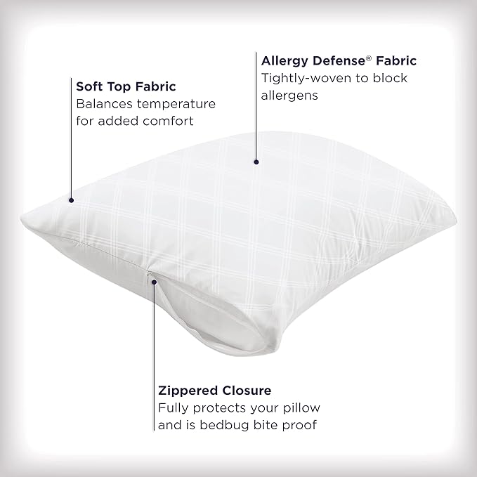 Set of 4 King AllerEase Pillow Protectors - Image 4