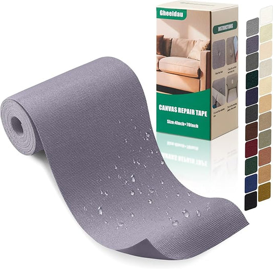 Canvas Repair Tape 4×70 Inch Waterproof Self-Adhesive Fabric Repair Patch by Givethingsanewlife