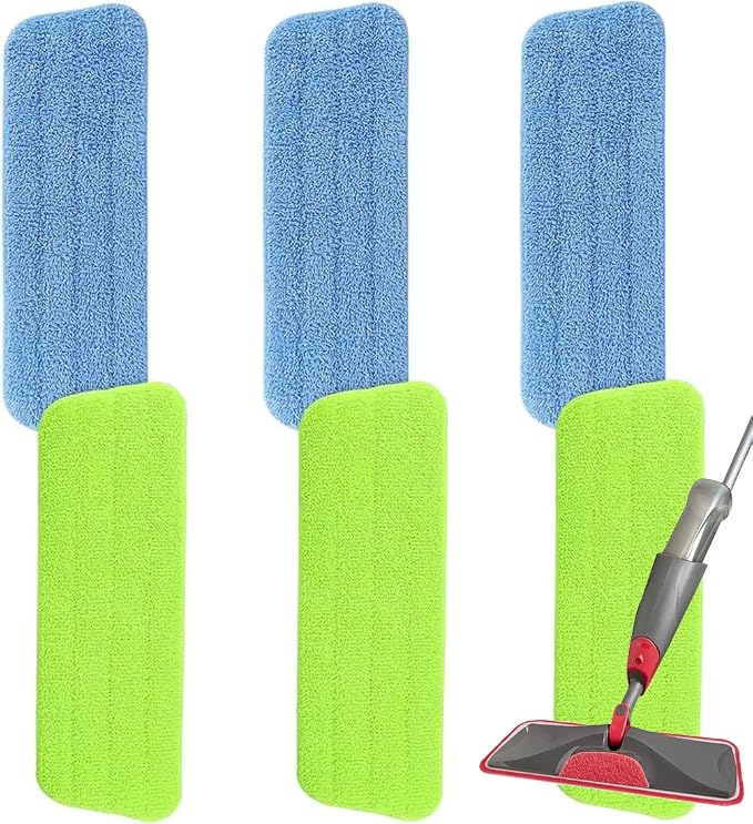 16.5 inch Microfiber Mop Pads for Rubbermaid Reveal Spray Mop and Any 16.5" by Sgizoku
