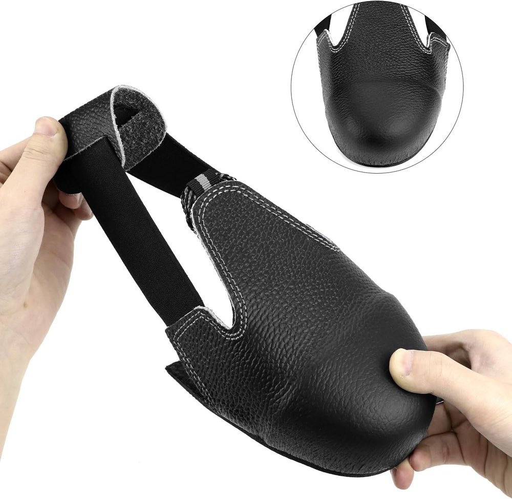 QWORK Steel Toe Cap Safety Overshoes, Anti-Smash Workplace Cover for Men &amp...