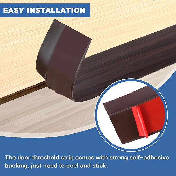 Vinyl Door Threshold Flooring Transition Strip Self Adhesive Carpet Edging Strip - Image 3