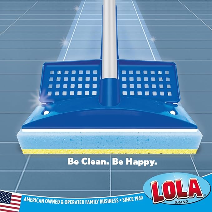 LOLA Squeeze Sponge Mop w/ Poly Foam & a Natural Cellulose Layer, Absorbs and - Image 6