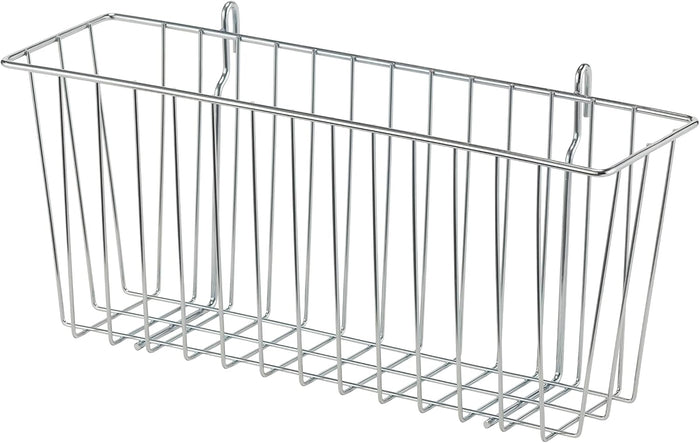 TRINITY EcoStorage 15-Inch Metal Hanging Basket, NSF, Chrome, 2-Pack