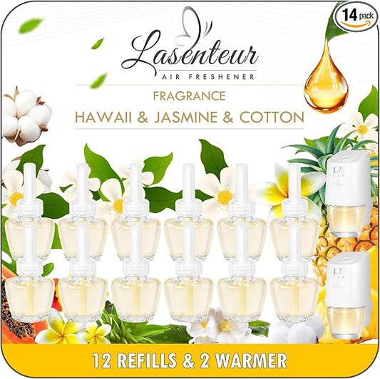 Plug in Air Fresheners Refills, Essential Oil Scented Refill by LASENTEUR