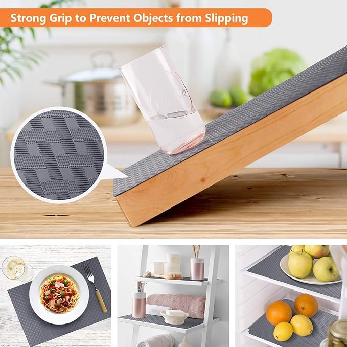 Shelf Liners for Kitchen Cabinets Refrigerator Liners Waterproof & Oil-Proof - Image 7