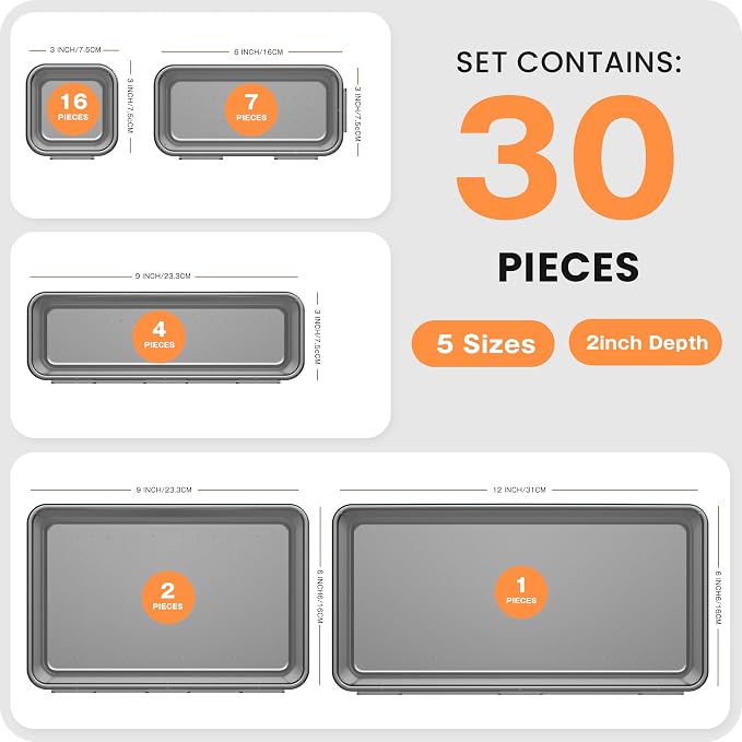 【Military Grade】 Drawer Organizer, 【】 Clear Makeup organizer - Image 3