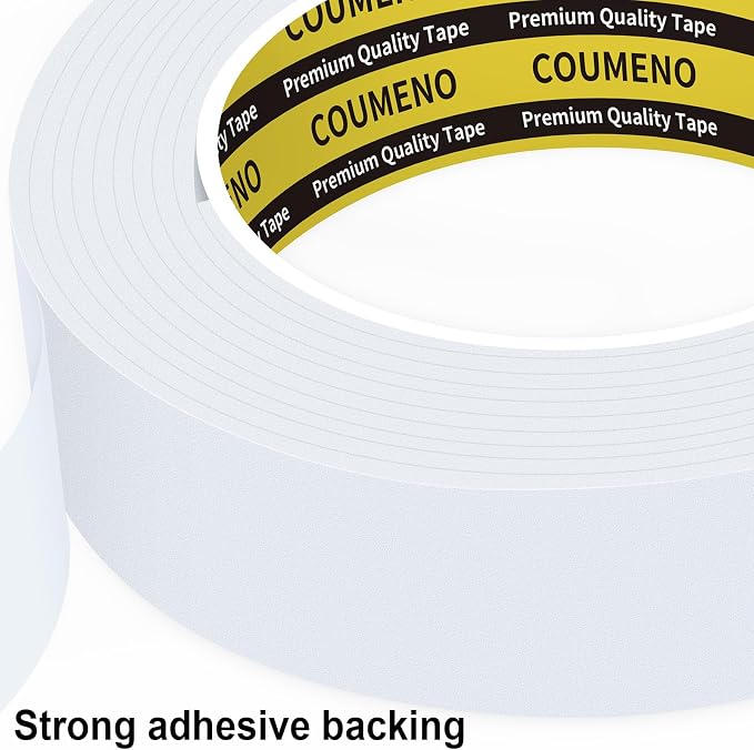 EVA Single Sided Adhesive White Foam Tape 1.2in x 16.4FT Sealing Strip Foam Pad - Image 5