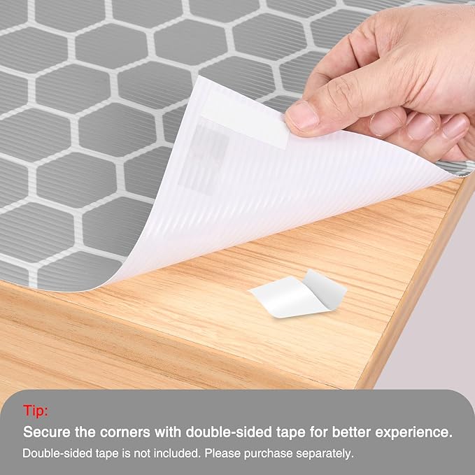 Glotoch Premium Non Slip Shelf Liner 12” X 20 Ft, Non Adhesive Drawer Liner - Image 5
