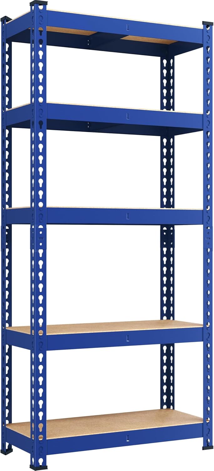 Yaheetech 5-Tier Heavy Duty Storage Shelves 28" W x 12" D x 60&quot...