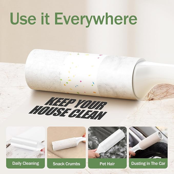 Extra Sticky Lint Roller for Pet Hairs 200 Sheets Lint Rollers for Travel 4 - Image 5