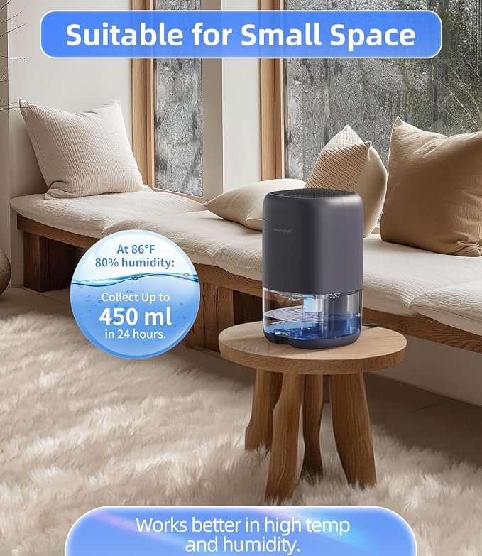 TABYIK Small Dehumidifier for Bedroom, Portable Dehumidifiers for Home - Image 6
