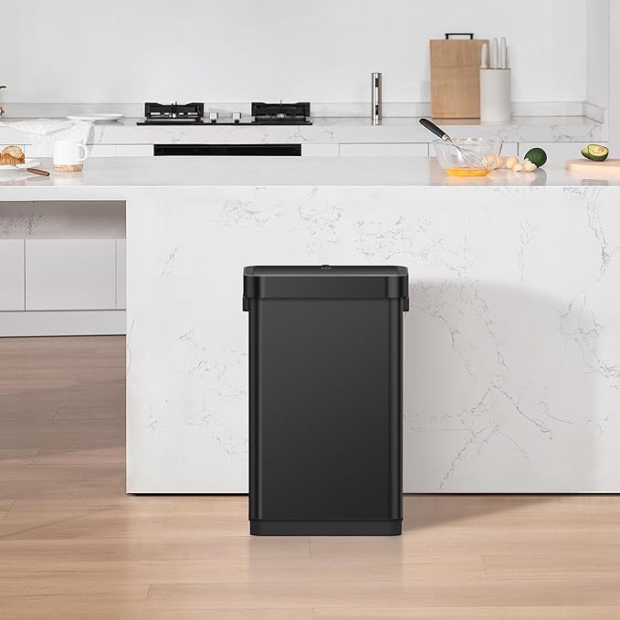 EKO Deluxe Mirage-T 50 Liter / 13.2 Gallon Touchless Rectangular Motion Sensor - Image 7