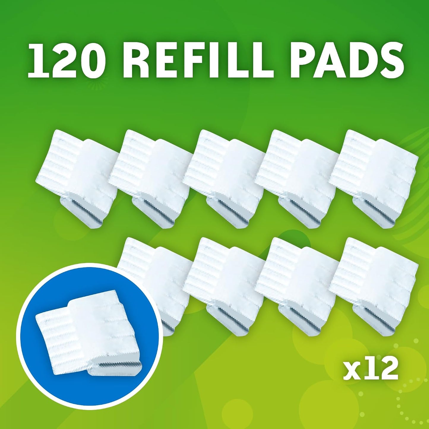 Scrubbing Bubbles Flushable Toilet Bowl Wand Cleaner Refills, Fresh Brush Cleaner Toilet Refill Pads, Removes Limescale & Odors, Citrus Scent, 10 Count (Pack of 12)