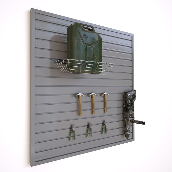 NeatiEase Slatwall Panel Wall Storage Systems, 4 x 4ft Slat Wall Paneling - Image 2