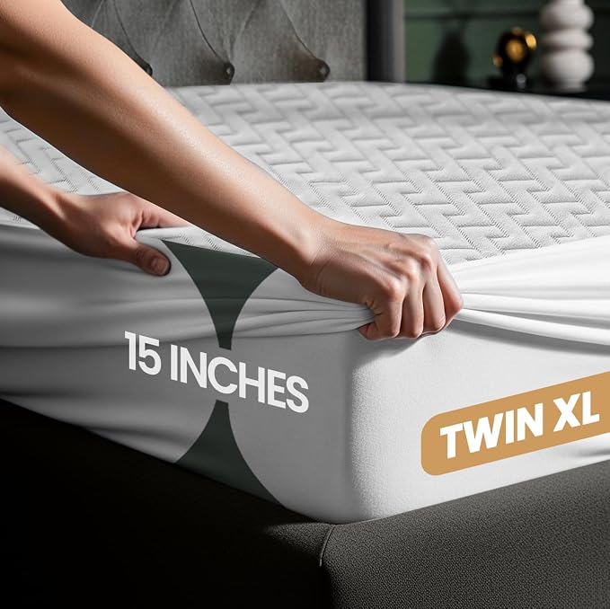 Utopia Bedding Waterproof Mattress Protector Twin XL Size, Premium 3D Air Soft - Image 3