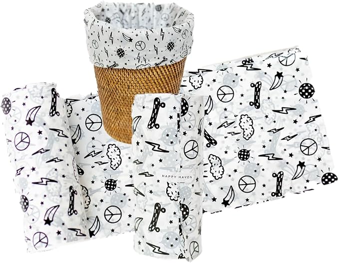 Happy Haven Trash Bags for 2, 4 Gallon Trash Can, Small Garbage Bags by HappyHaven