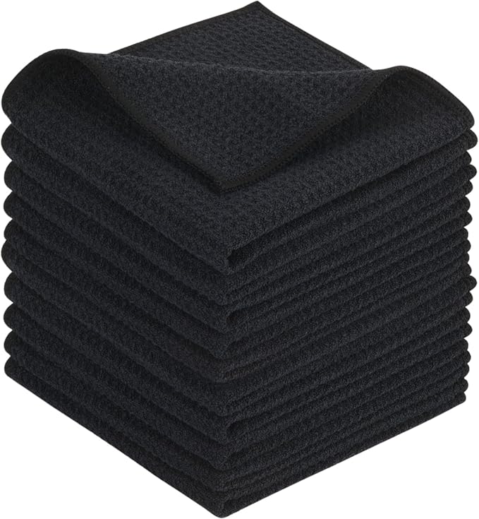 KinHwa Microfiber Dish Cloths Thick Waffle Weave Kitchen Dish Rags Ultra by KinHwa