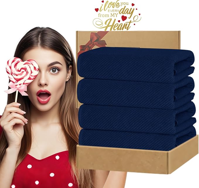 VOOVA & MOVAS Bath Towels, Large 30" x 56" - Image 6