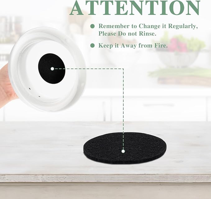 Vipush Charcoal Filters for Kitchen Compost Bin - Image 7