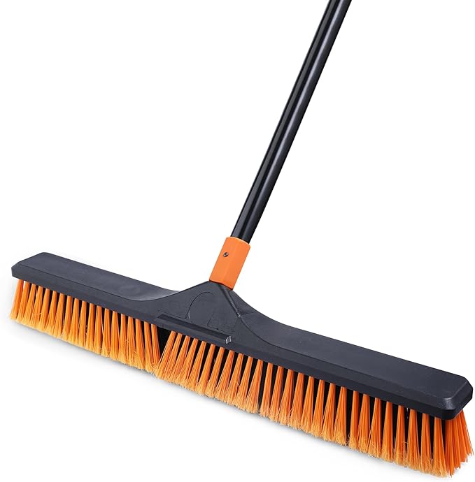 24”Push Broom Brush for Floor Cleaning by CLEANHOME