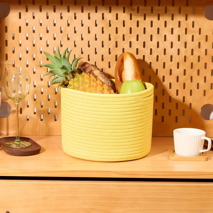 Small Basket for Organizing | Cube Shelf Closet Storage Baskets | 9.7×9.7×7.1” - Image 5