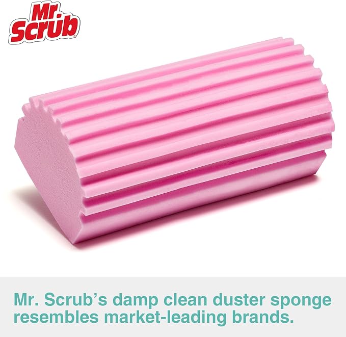 4 Pack Damp Dusting Sponge Duster, Dust Cleaning Sponge, Reusable Household - Image 2