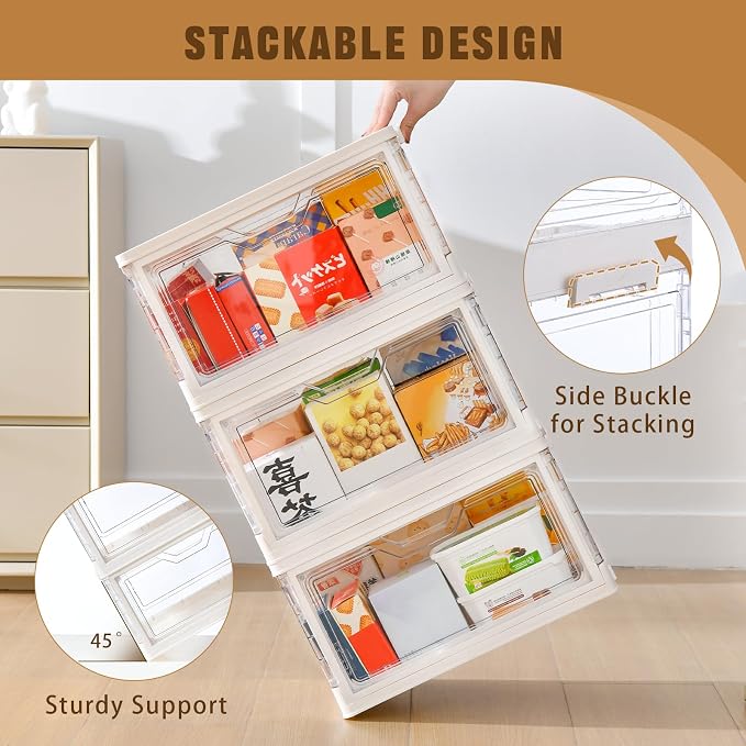 Stackable Plastic Storage Bins - Image 7