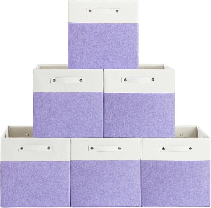 13 x 13 Inch Fine Linen Storage Bins by FinishingBo