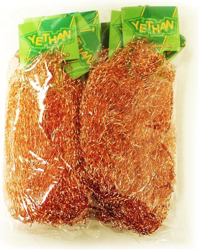 Copper Scouring Pad, Scrubbing Scour Pads 10 Pcs/Pack, Pure Copper, 13g / Pc - Image 4