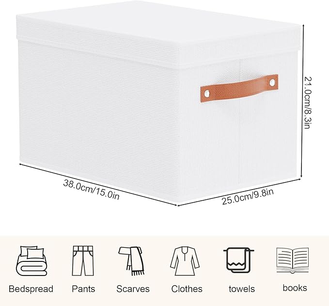 Fabric Storage Bins, Clothes Boxes - Image 4