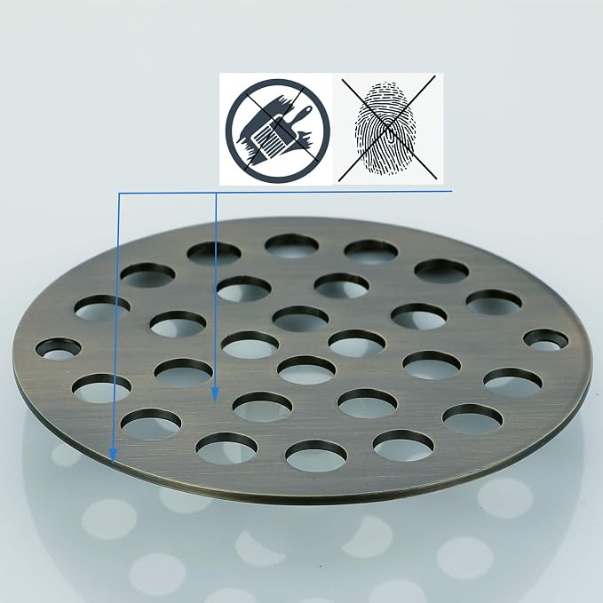 4-Inch Screw-in Shower Strainer Drain Cover Replacement Floor Strainer - Image 3
