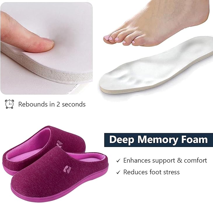 RockDove Women's Original Two-Tone Memory Foam Slipper - Image 4