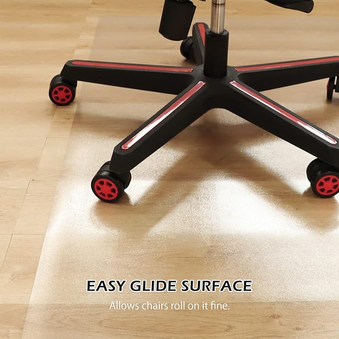 SALLOUS Clear Chair Mat, Vinyl Desk Chair Mat Protector - Image 6