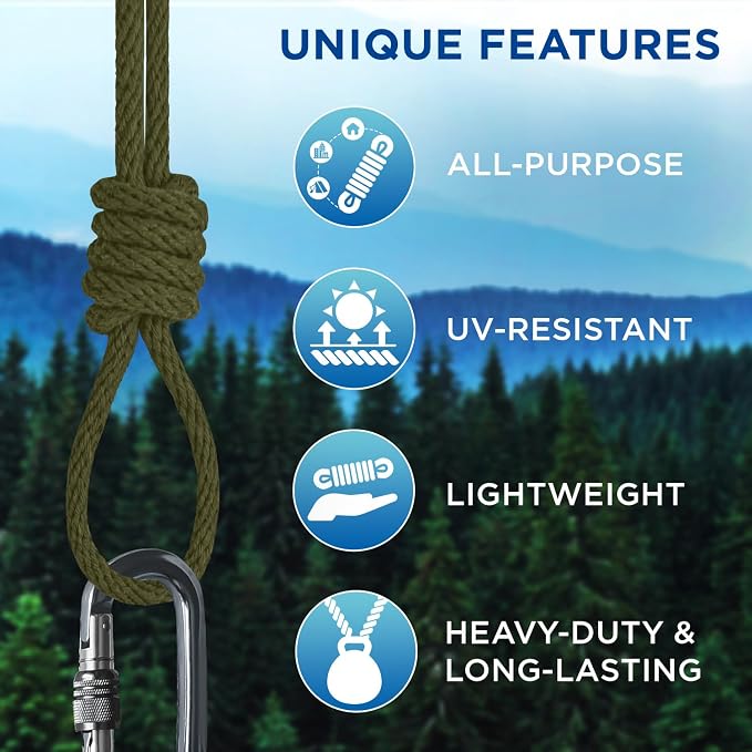 TECEUM Cotton Rope 3/16” – 50 FT – Strong All-Purpose Braided Rope – Natural - Image 4