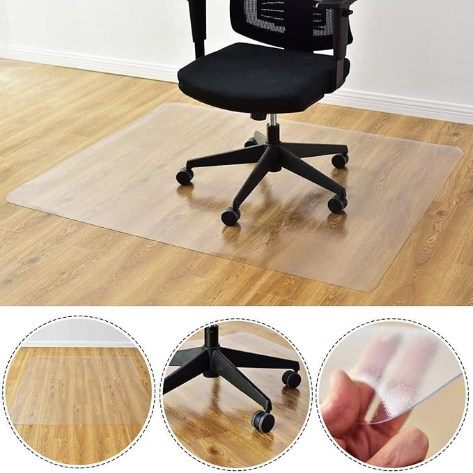 Azadx Chair Mat for Hardwood 60"x 48" Large Office Chair Mat for Hardwood - Image 3