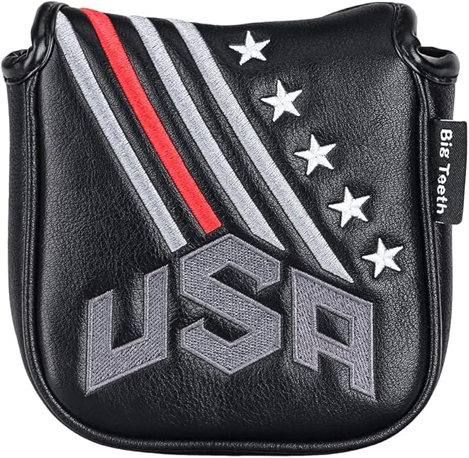 Big Teeth Golf Cover USA Stripe and Star Headcover Covers, Driver Fairway Wood by BigTeeth