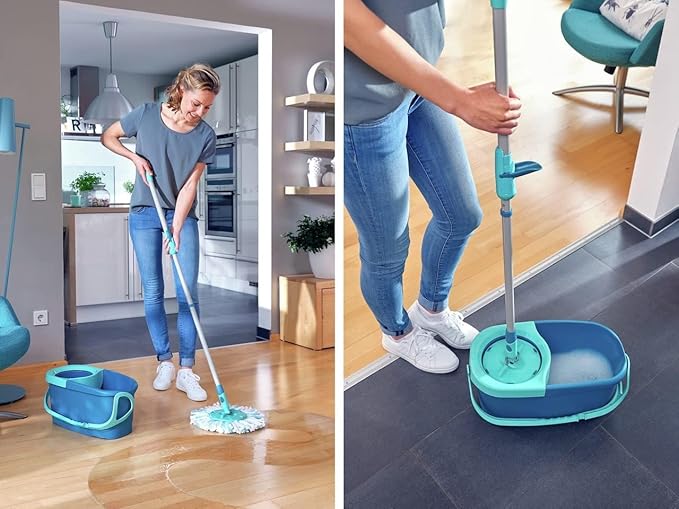 Leifheit Clean Twist Disc Mop Ergo Mop and Bucket, Floor Mop - Image 3