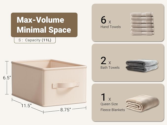 Storage Bins, Fabric Satin Storage Baskets - Image 3