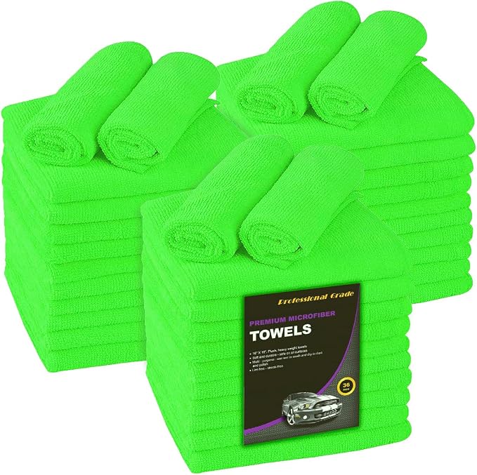 Blue Horizon Large Microfiber Cleaning Towels, Ultra Soft Plush Microfiber by BlueHorizon